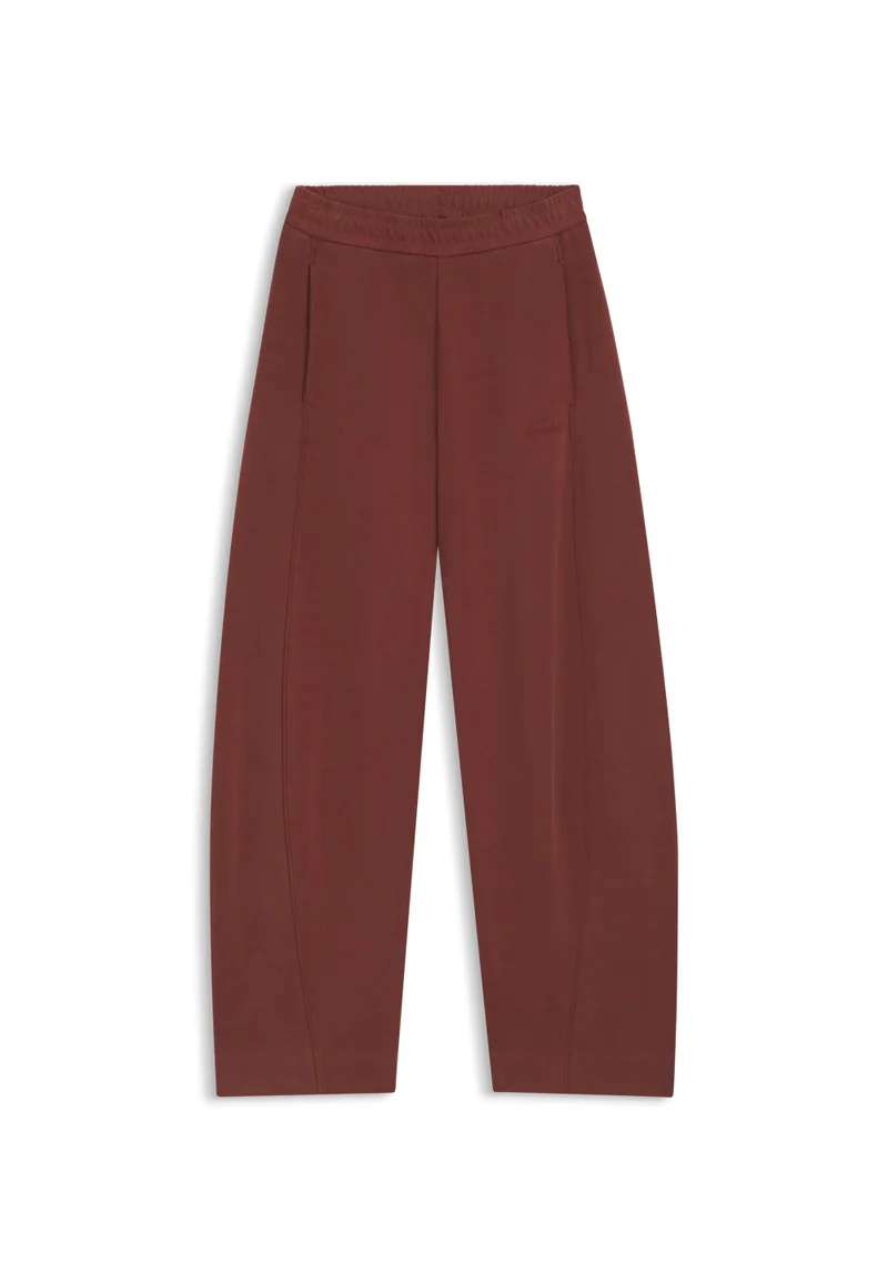 BOSS Dark Red Balloon-fit tracksuit bottoms with logo embroidery for Women | Best Price UAE