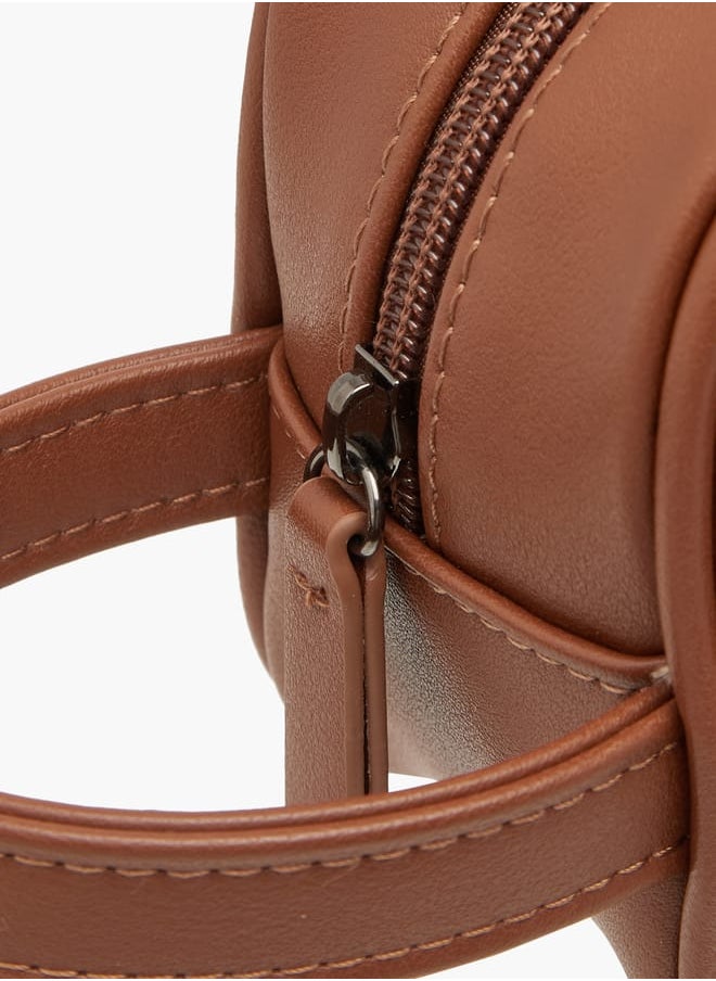 DUCHINI Men's Textured Pouch with Zip Closure and Handle  - Image 3