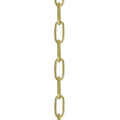 Livex Lighting 5607-02 Accessories Light Standard Decorative Chain, Polished Brass Medium - Image 1