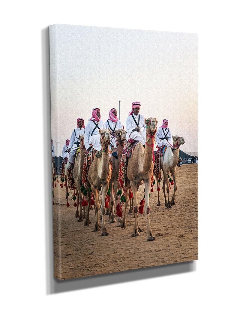 مودكلاس لوحة جدارية كانفس بتصميم تراثي - Image 2