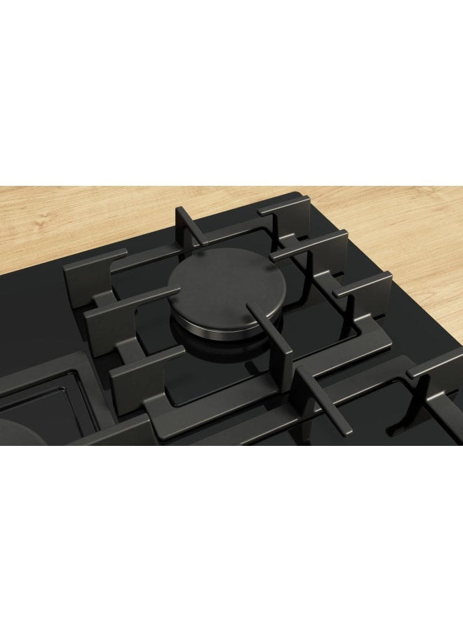 BOSCH Series 6 Gas hob 75 cm Tempered glass, Black PPQ7A6I45 PPQ7A6I45 Black - Image 5