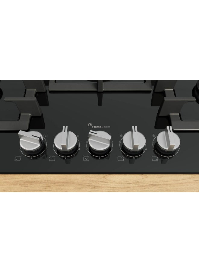BOSCH Series 6 Gas hob 75 cm Tempered glass, Black PPQ7A6I45 PPQ7A6I45 Black - Image 2
