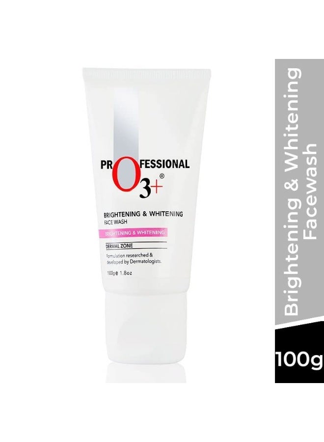 O3+ Brightening & Whitening Face Wash with Cucumber and Aloe Vera Extracts For Sensitive & All Skin Type (100ml) - Image 2