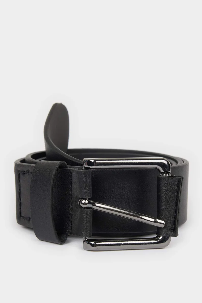 ديفاكتو Man Faux Leather Denim Belt
