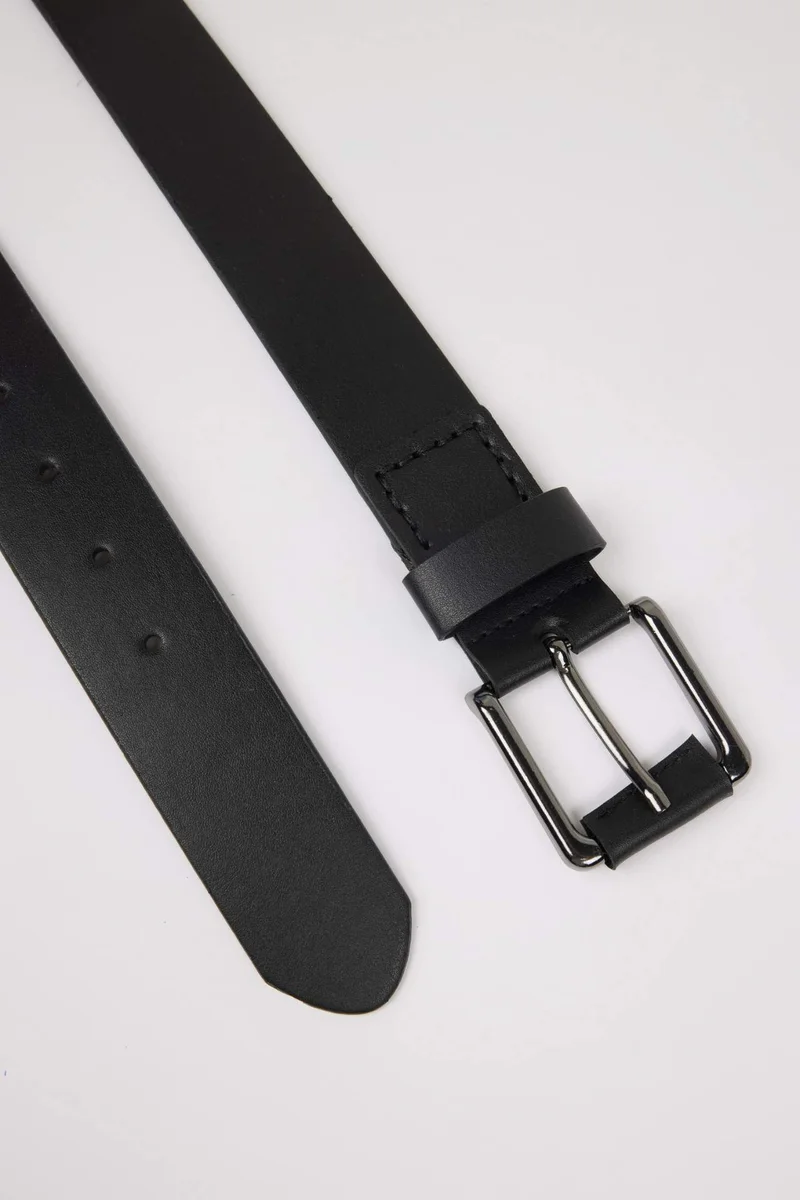 ديفاكتو Man Faux Leather Denim Belt