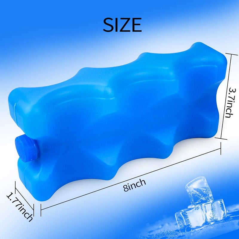 أيسوسر ISUSSER Pack of 3 Reusable Ice Packs for Breastmilk Storage, Bottle Ice Packs for Breastfeeding Mom, Blue - Image 2