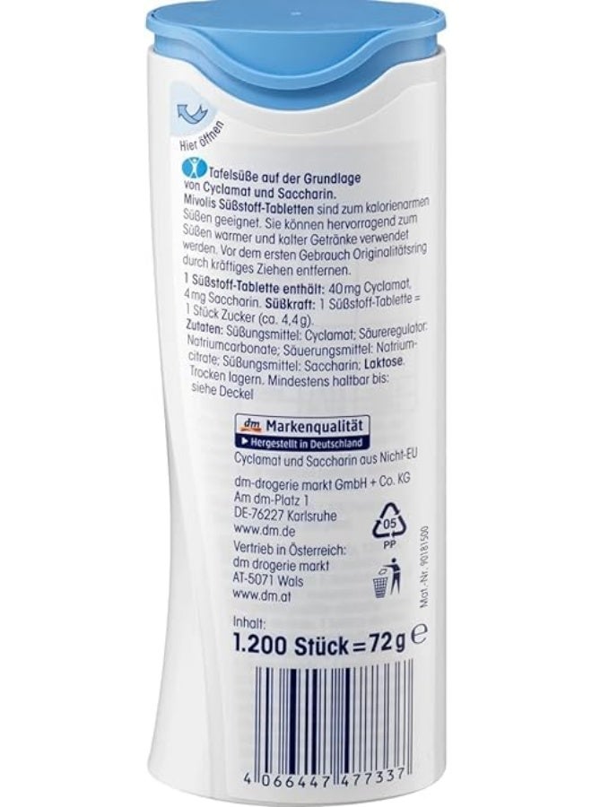 Mivolis Balea Sugar Diet 1200 Tablets 72 gm - Image 2