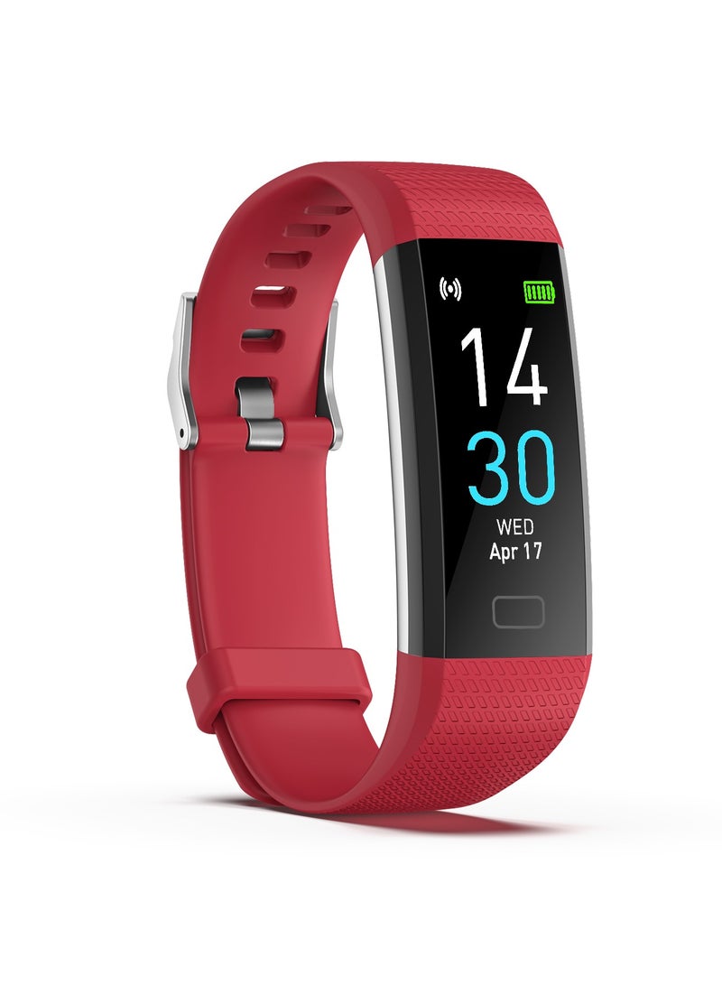 S5 Smart Band Sport Smart Watch, Multi-language Supported, Heart Rate and Blood Pressure Monitor, Waterproof Fitness Bracelet (Red) - Image 1