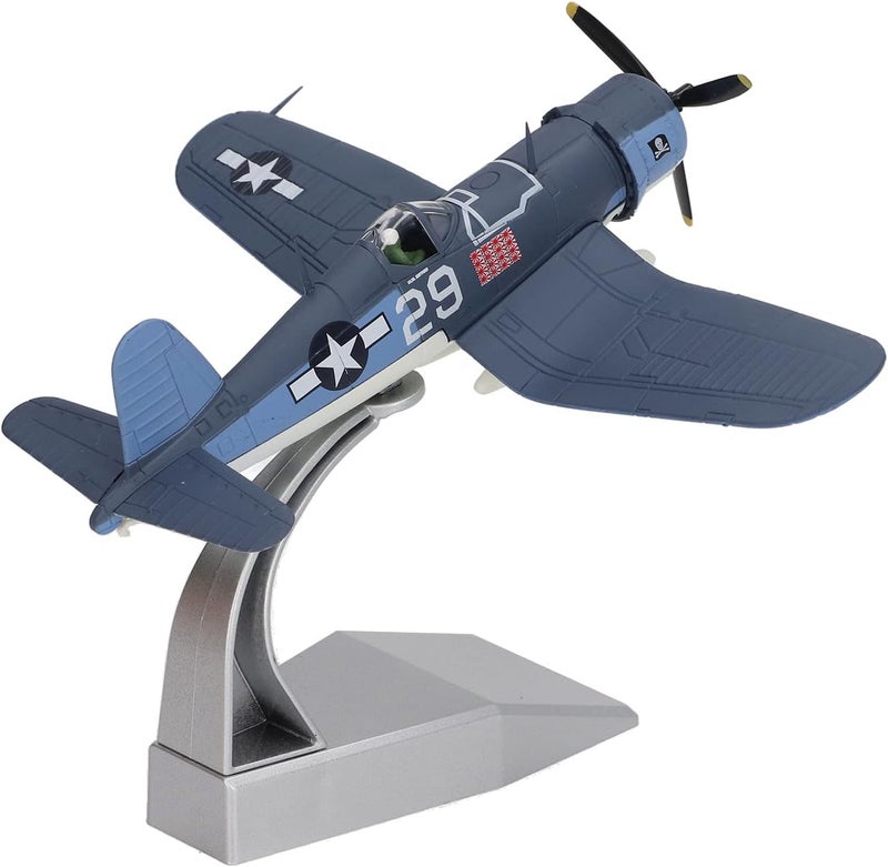 كلاراكو نموذج طائرة مقاتلة من سبائك معدنية بمقياس 1:72، نموذج طائرة عسكرية مصبوب، نموذج طائرة تعليمية واقعية مع قاعدة للتجميع والهدايا والديكور - Image 1