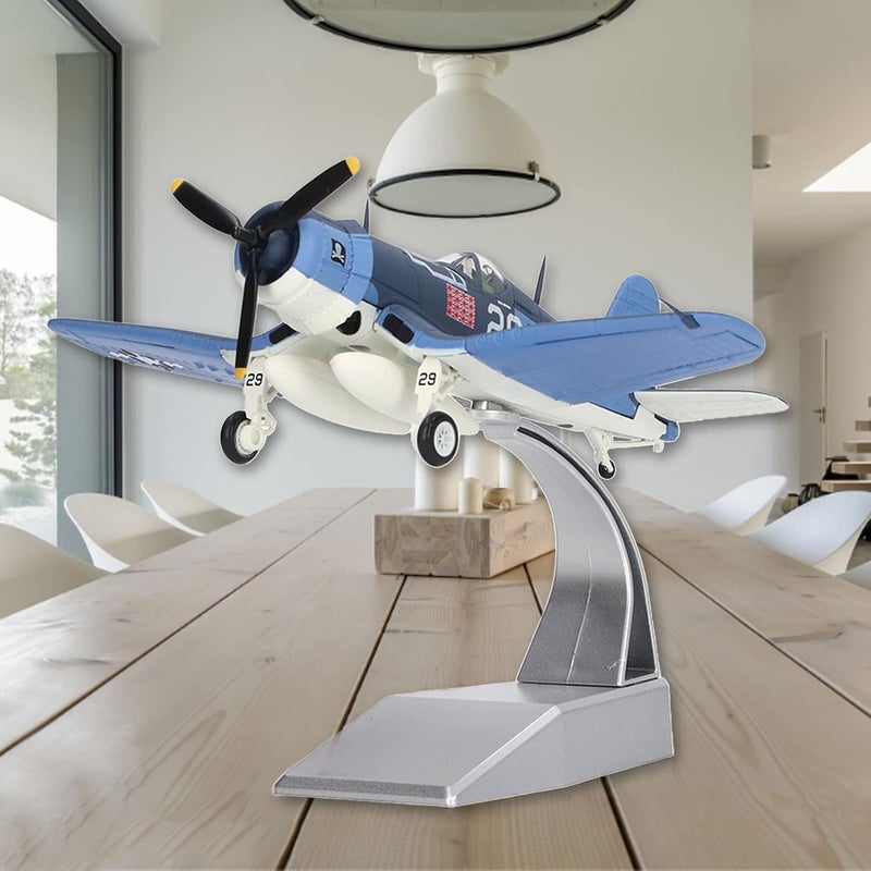 كلاراكو نموذج طائرة مقاتلة من سبائك معدنية بمقياس 1:72، نموذج طائرة عسكرية مصبوب، نموذج طائرة تعليمية واقعية مع قاعدة للتجميع والهدايا والديكور - Image 4