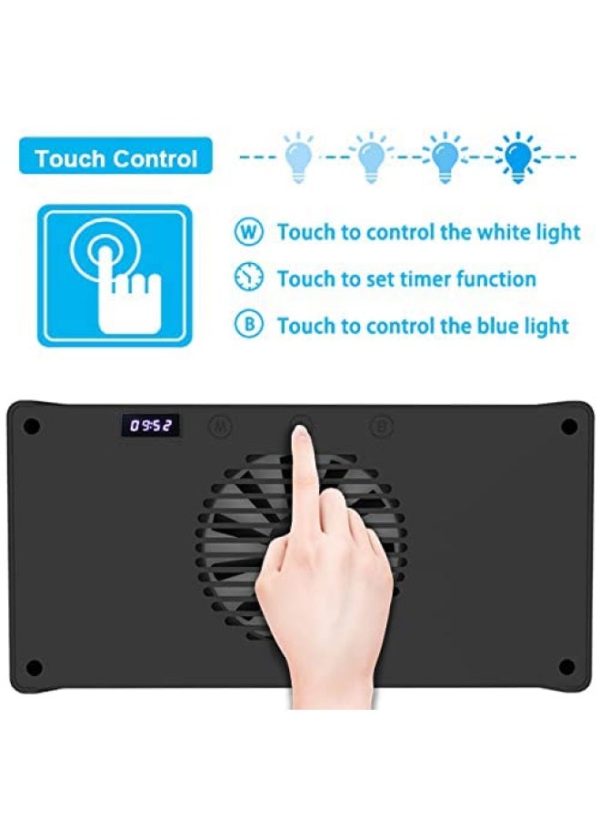 Hipargero Aquarium Light –3rd Generation A029 Aquarium LED Light 30 Watts Saltwater Light with Touch Control, 5W LED Chips for Coral Reef Nano Fish Tank Marine Tanks with Timer & Screen (A029) - Image 5