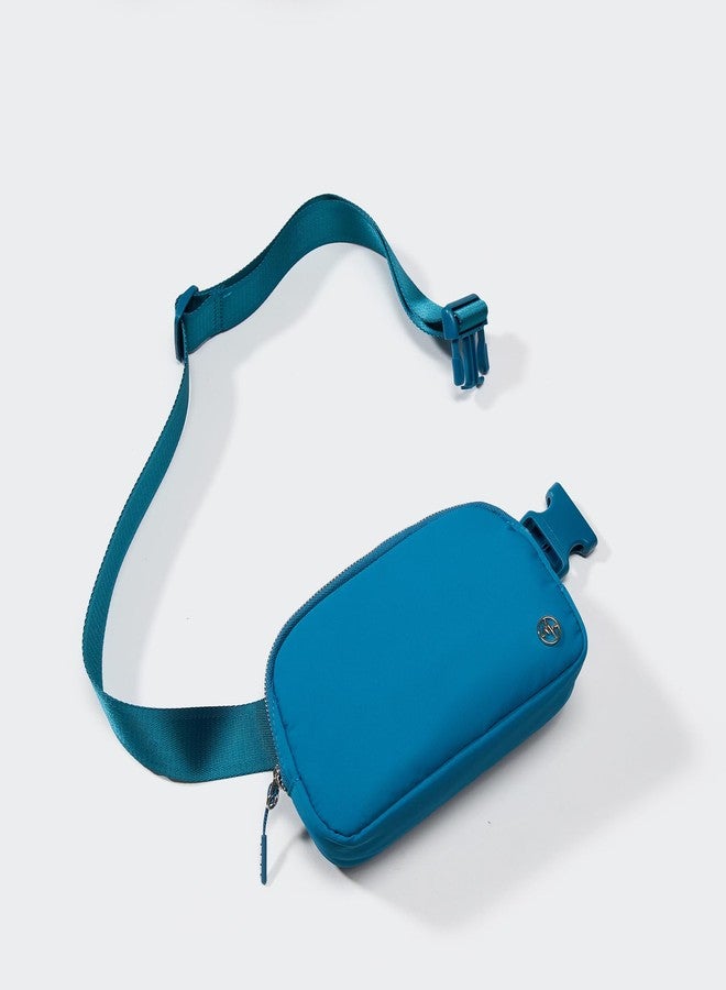 Pander Unisex Belt Bag Fanny Pack for Women with Adjustable Strap, Small Waist Pouch for Workout Running Traveling Hiking. (Ocean Blue) - Image 2