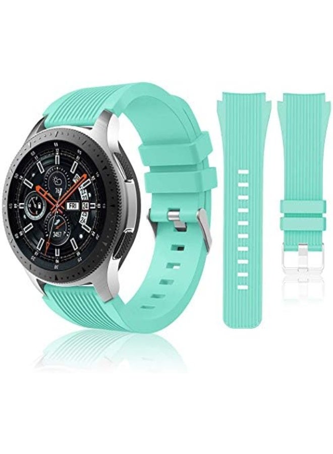 Compatible with Samsung Galaxy Watch 46mm Bands/Gear S3 Frontier, Classic Watch Bands/Galaxy Watch 3 Bands 45mm, 22mm Soft Silicone Bands Bracelet Sports Strap for Men & Women. - Image 1