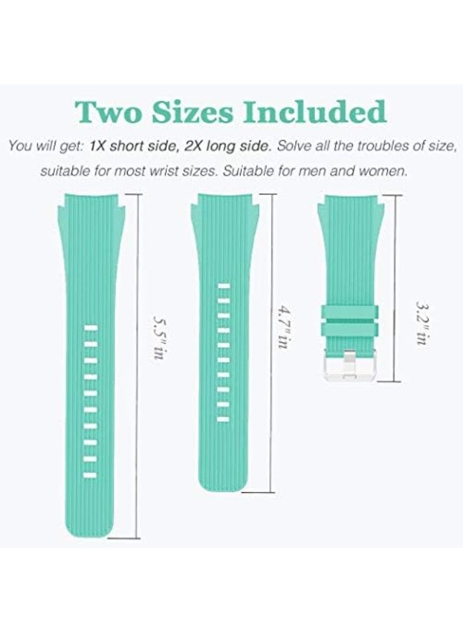 Compatible with Samsung Galaxy Watch 46mm Bands/Gear S3 Frontier, Classic Watch Bands/Galaxy Watch 3 Bands 45mm, 22mm Soft Silicone Bands Bracelet Sports Strap for Men & Women. - Image 2