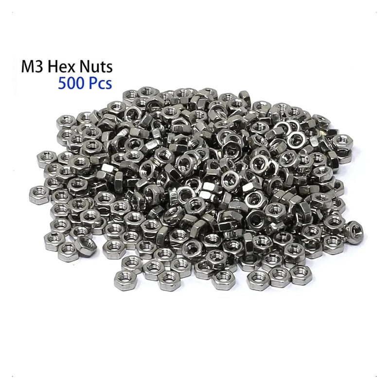 1500 Pcs M3 4 50mm 304 Stainless Steel Hex Socket Head Cap Screws Nuts Washers Kit - Image 4