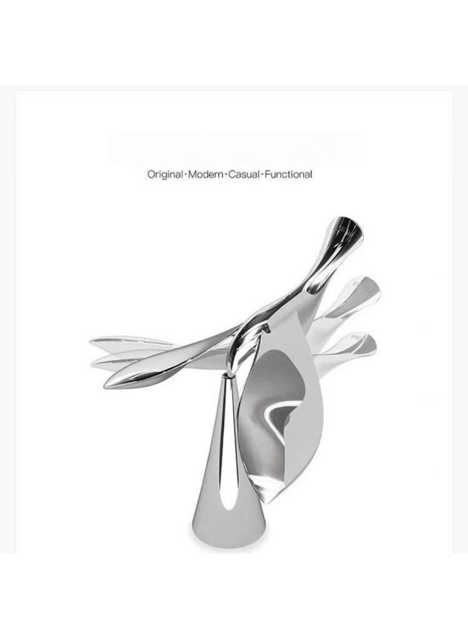 فتاحة زجاجات على شكل طائر متوازن، فتاحة زجاجات متعددة الوظائف، فتاحة زجاجات مزخرفة بتصميم عائم ودوار لفتح أغطية زجاجات البيرة والنبيذ الأحمر وتزيين سطح المكتب - Image 5