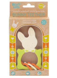 Generic Teether Bunny ROXY-KIDS Multi-Stage Teething Relief  with Varying Hardness, Easy-to-Hold Design, Safe Hypoallergenic Materials, Fun & Functional  - Image 1