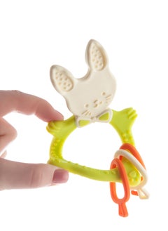 Generic Teether Bunny ROXY-KIDS Multi-Stage Teething Relief  with Varying Hardness, Easy-to-Hold Design, Safe Hypoallergenic Materials, Fun & Functional  - Image 4