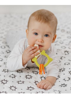 Generic Teether Bunny ROXY-KIDS Multi-Stage Teething Relief  with Varying Hardness, Easy-to-Hold Design, Safe Hypoallergenic Materials, Fun & Functional  - Image 5