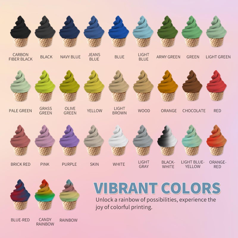 OVERTURE Matte PLA Filament 1.75mm,PLA Matte Filament 1.75mm,1kg Spool (2.2lbs),Dimensional Accuracy +/-0.03mm, Fit Most FDM Printer(Matte Light Gray) - Image 2