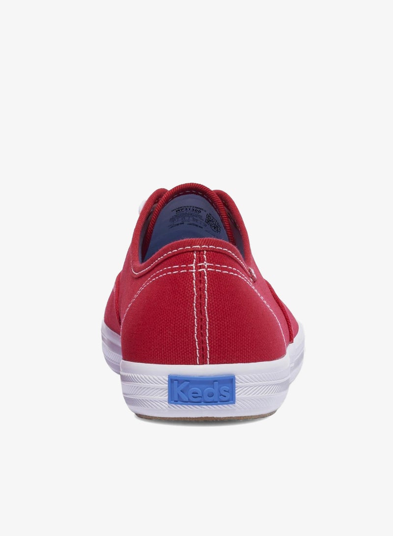Keds Women's Champion Originals Lace Up Canvas Casual Sneaker Red - Image 2