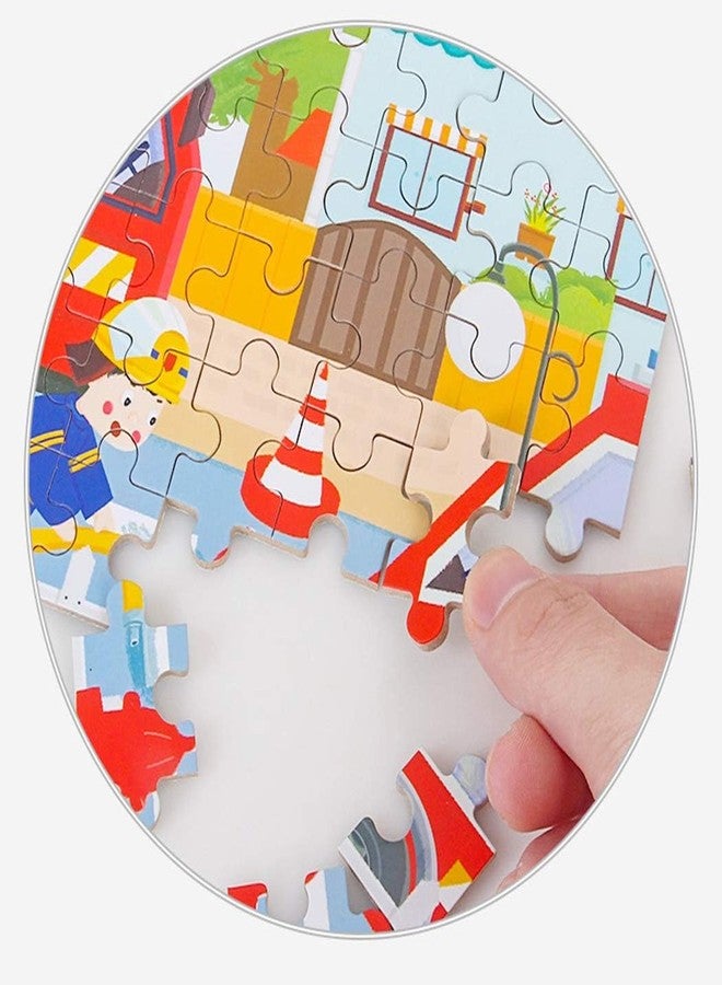 لعبة تركيب الصور الخشبية من شركة TINY TOYS CO، 60 قطعة، في علبة معدنية للسفر/الحفظ الآمن، للأطفال من سن 4 إلى 8 سنوات (غواصة). - Image 5