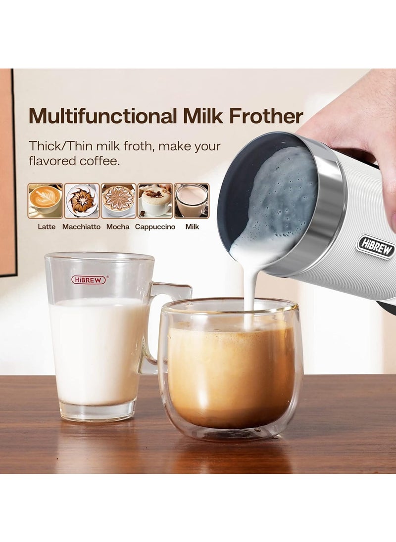 HiBREW HiBREW Electric Milk Frother, Automatic Milk Steamer Foamer for Cold/Hot Chocolate Latte Cappuccino, 3 in 1 Milk Heater Warmer 300ml 450W M1A  - Image 2