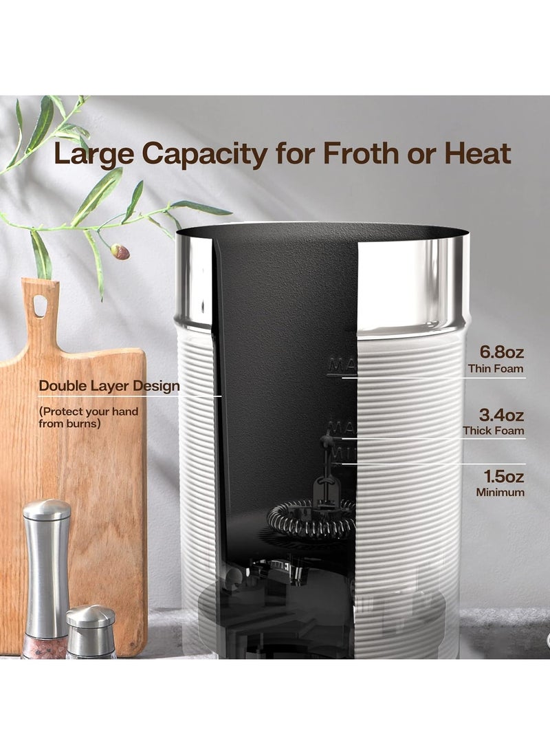 HiBREW HiBREW Electric Milk Frother, Automatic Milk Steamer Foamer for Cold/Hot Chocolate Latte Cappuccino, 3 in 1 Milk Heater Warmer 300ml 450W M1A  - Image 4