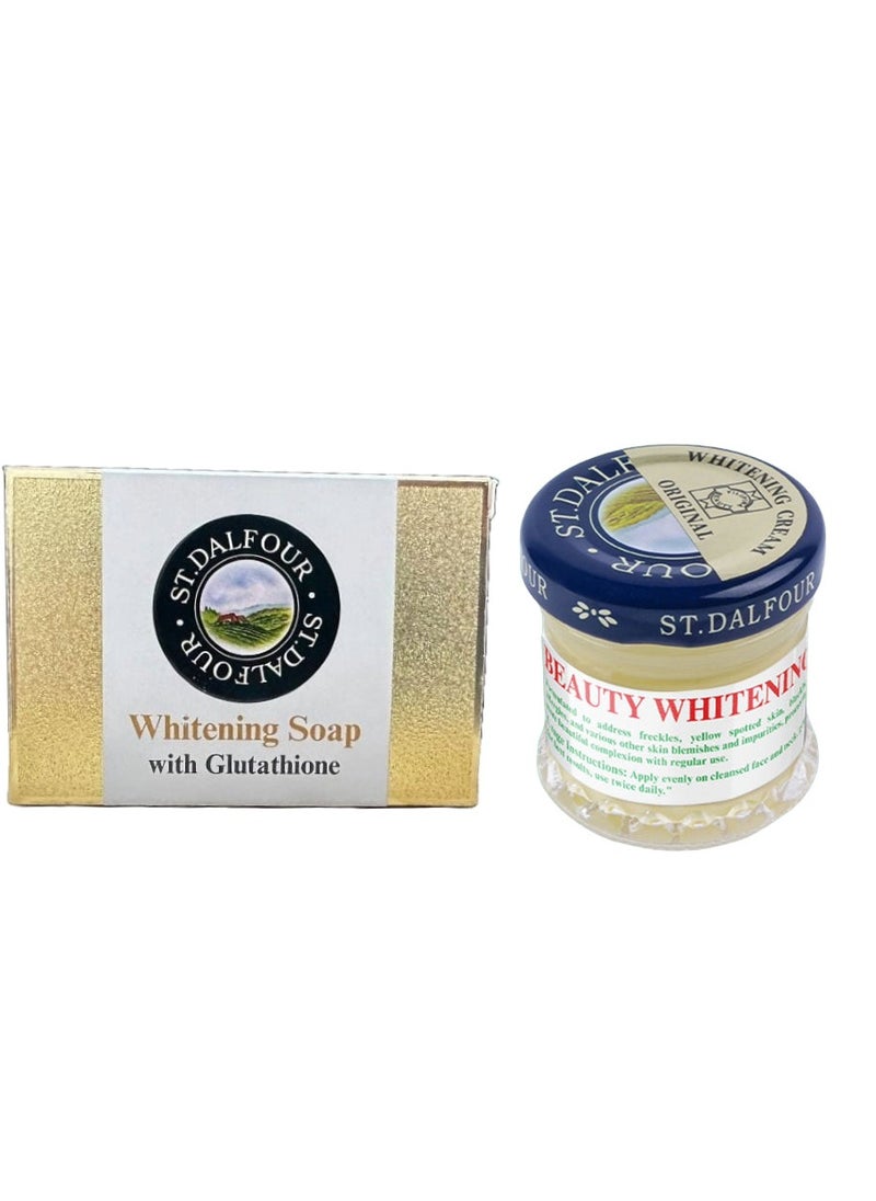St.Dalfour Beauty Whitening Cream +Whitening Soap with Glutathione  - Image 1