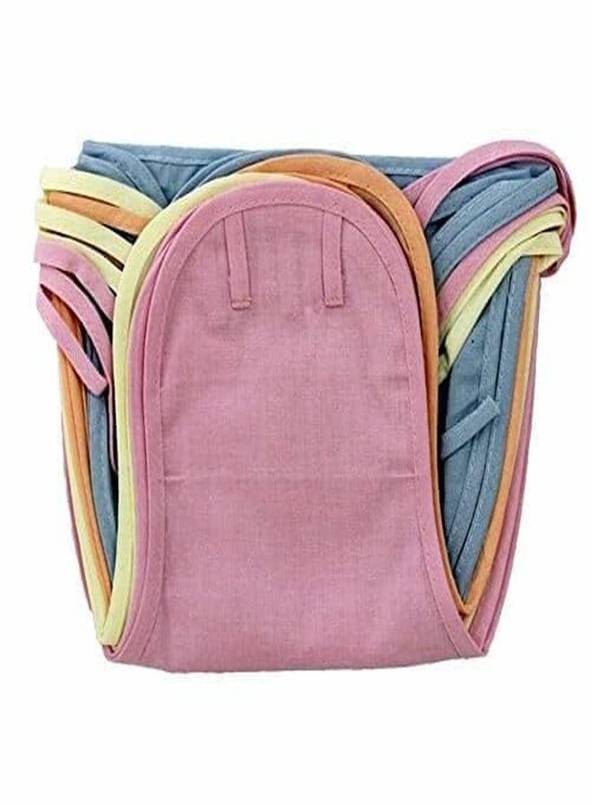 BOTIST Nappy for New Born Baby - Cotton Cloth Langot for Babies, 0-6 Months, Double Layer Nappies, Washable and Reusable (Multicolor, Pack of 2) - Image 5