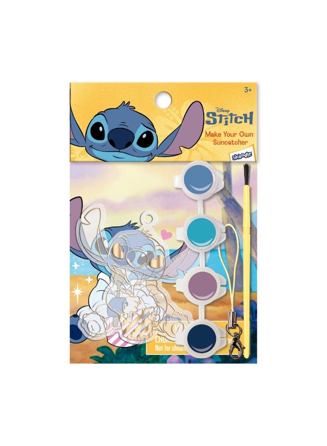 Disney Stitch Make Your Own Suncatcher | Painting Kit | Art & Craft For Kids | Fun Staycation Activity | Age 3+ - Image 1
