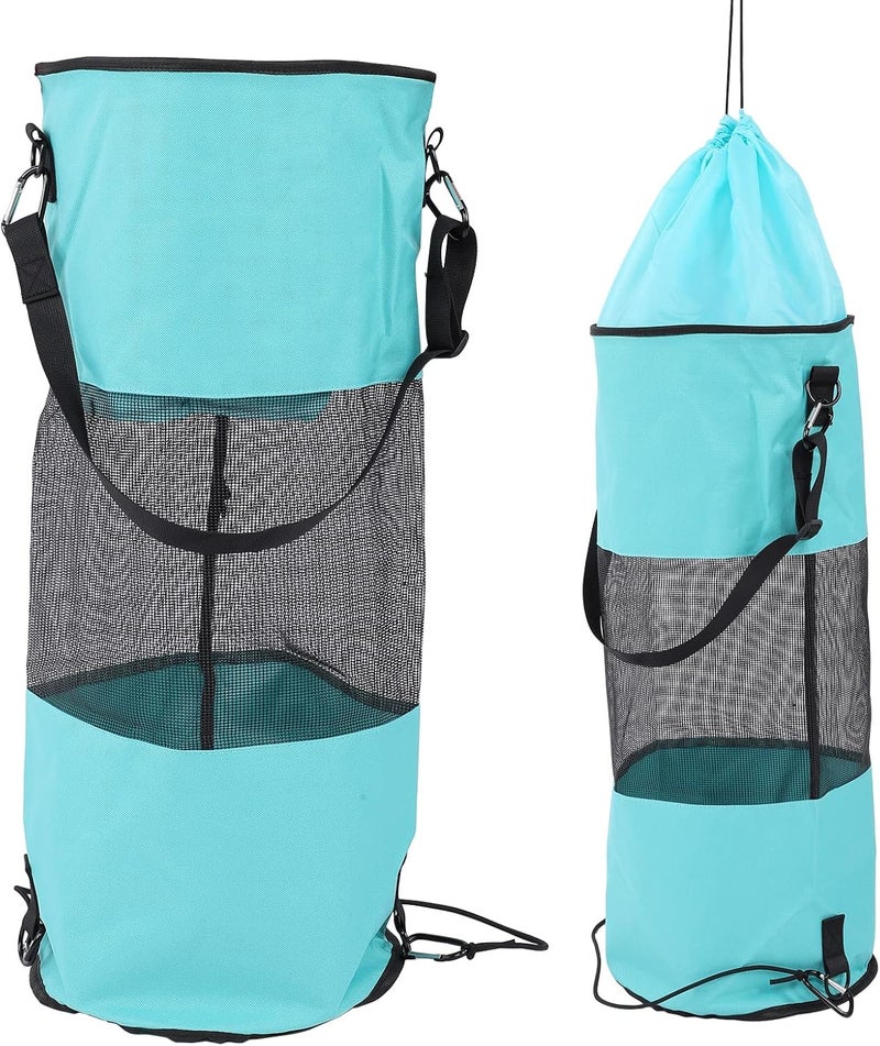 Boat Trash Bag Reusable Waterproof Mesh Garbage Bag, Outdoor Mesh Trash Bag for Boat with Elastic Top and Sturdy Buckle Strap, Portable Garbage Storage for Kayaking - Image 2