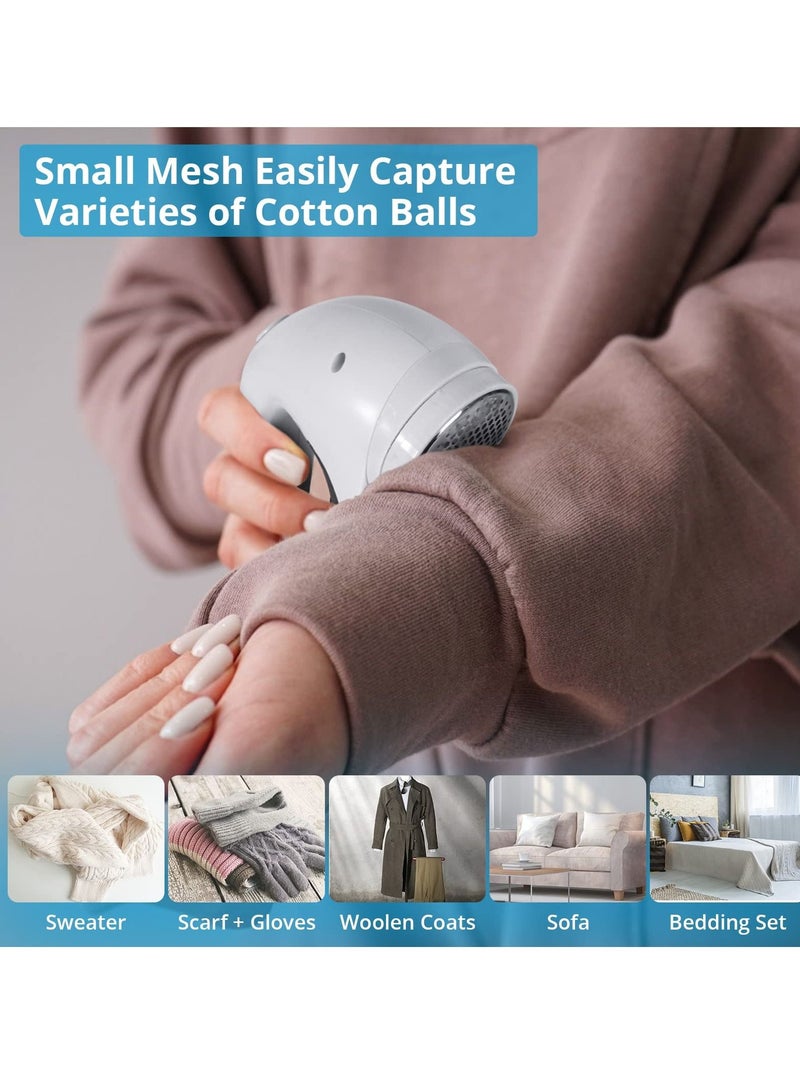 Excefore Bobble Remover, Usb Electric Portable Fabric Shaver Lint Remover for Clothes Carpet Sofa  - Image 5