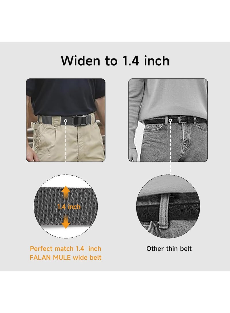 Automatic Nylon Belt for Men & Women - Fashionable, Adjustable, Durable, and Comfortable Waist Belt for Casual & Formal Wear, Everyday Use, and Outdoor Activities Grey - Image 5