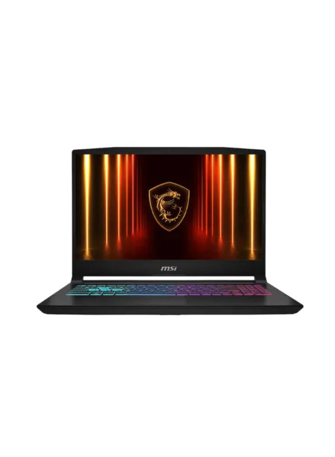 إم اس أي لابتوب الألعاب Katana 15 HX B14WFK بشاشة 15.6 بوصة عالية الدقة بالكامل (1920x1080)، معالج Core i7-14650HX/ذاكرة وصول عشوائي 16 جيجابايت DDR5/قرص صلب SSD سعة 512 جيجابايت/بطاقة رسومات Nvidia GeForce RTX 5060 سعة 8 جيجابايت/نظام تشغيل DOS (بدون ويندوز) - Image 1