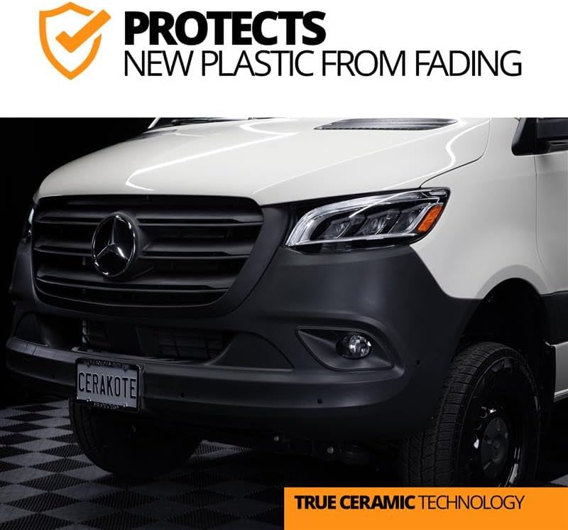 Cerakote Rapid Ceramic Plastic Restorer and Protectant - 50 Wash Rating - Protects New Trim - Restores Faded Plastic - Non-Greasy Finish - Ceramic Spray Coating for Cars and Trucks Long term use design - Image 3