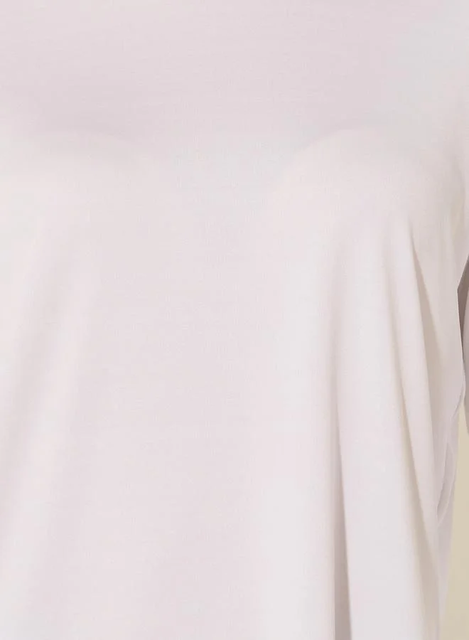 Take Two Asymmetric Hem Long Sleeve T-Shirt and Pyjama Set