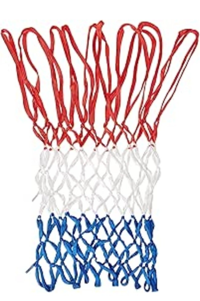 SPALDING Spalding RWB Heavy Duty Basketball Net – All-Weather, Durable Red White Blue Net - Image 3