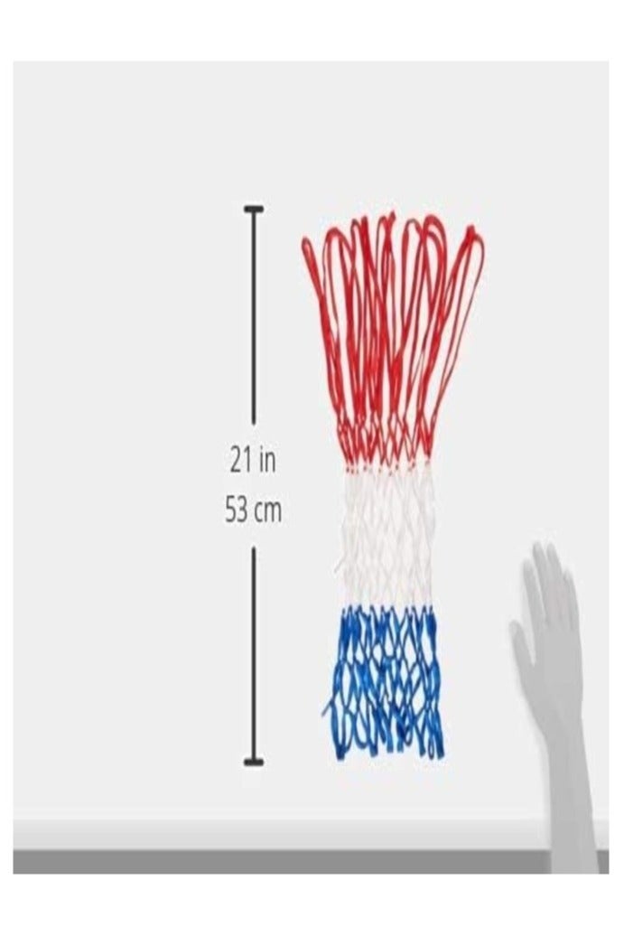 SPALDING Spalding RWB Heavy Duty Basketball Net – All-Weather, Durable Red White Blue Net - Image 4