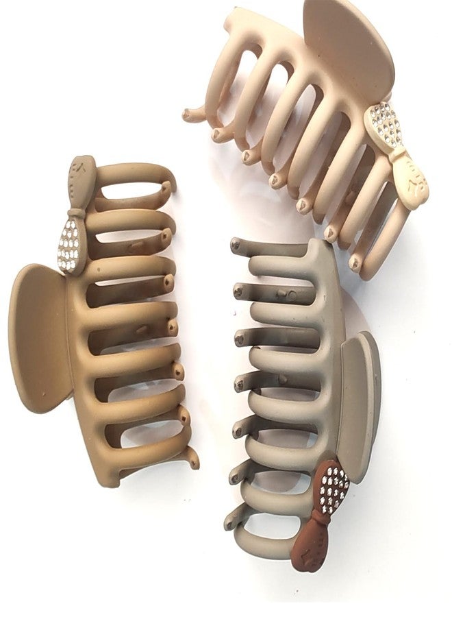 برافراجيا مجموعة برافراجيا من 6 قطع من مشابك الشعر الكبيرة ذات المخالب للشعر الكثيف، مشابك شعر واسعة الفتح، مشابك شعر كبيرة مانعة للانزلاق، إكسسوارات شعر للنساء والفتيات، تمتعي بحرية الحركة مع أحدث مشابك الشعر - Image 4