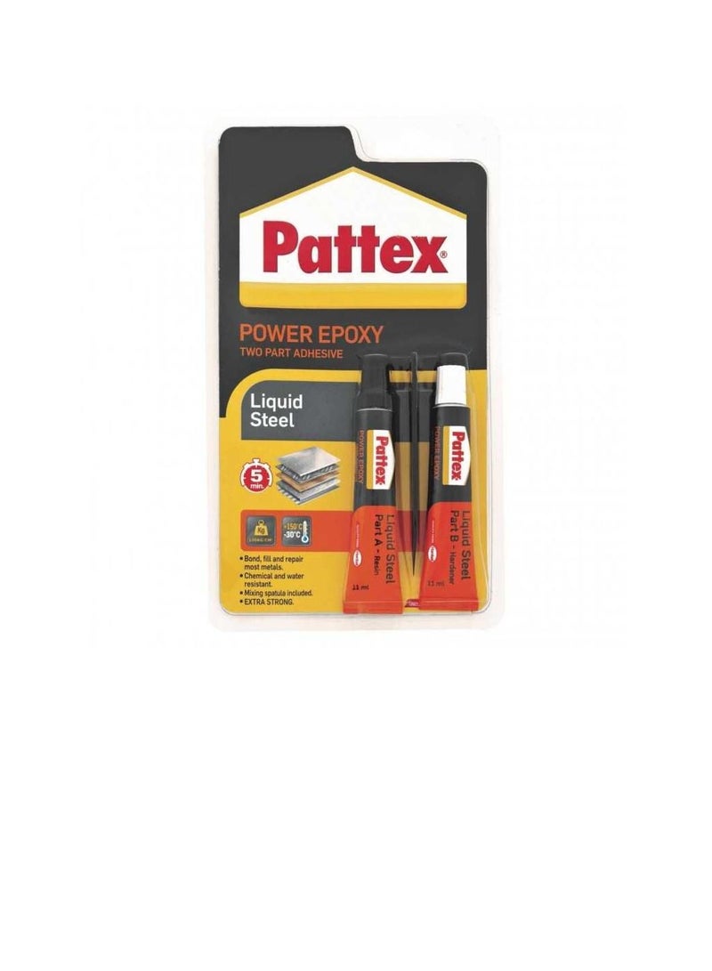 باتكس لاصق إيبوكسي بجزئين من باتكس - فولاذ سائل - 11 مل × 2 - Image 2