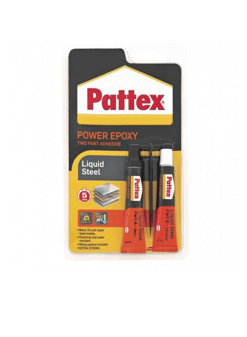 باتكس لاصق إيبوكسي بجزئين من باتكس - فولاذ سائل - 11 مل × 2 - Image 3
