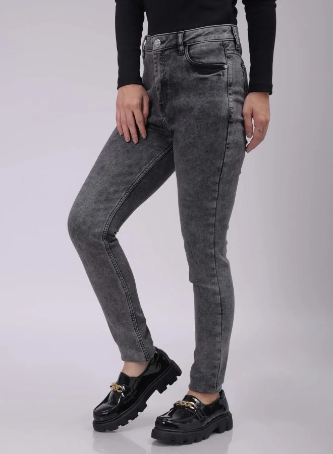 Freehand Women Slim Fit Solid High-Rise Jeans