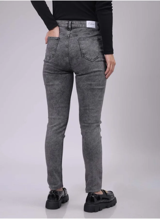 Freehand Women Slim Fit Solid High-Rise Jeans