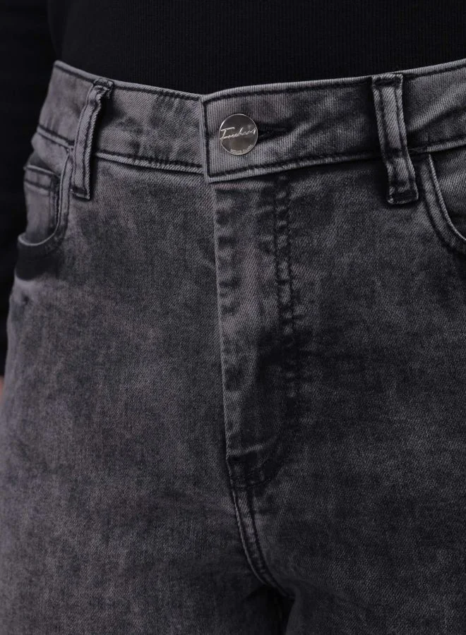 Freehand Women Slim Fit Solid High-Rise Jeans