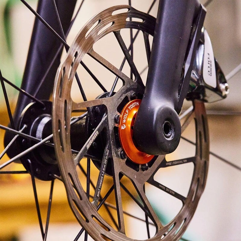 Wolf Tooth Centerlock Rotor Lockring â€“ Internal Spline Orange - Image 3
