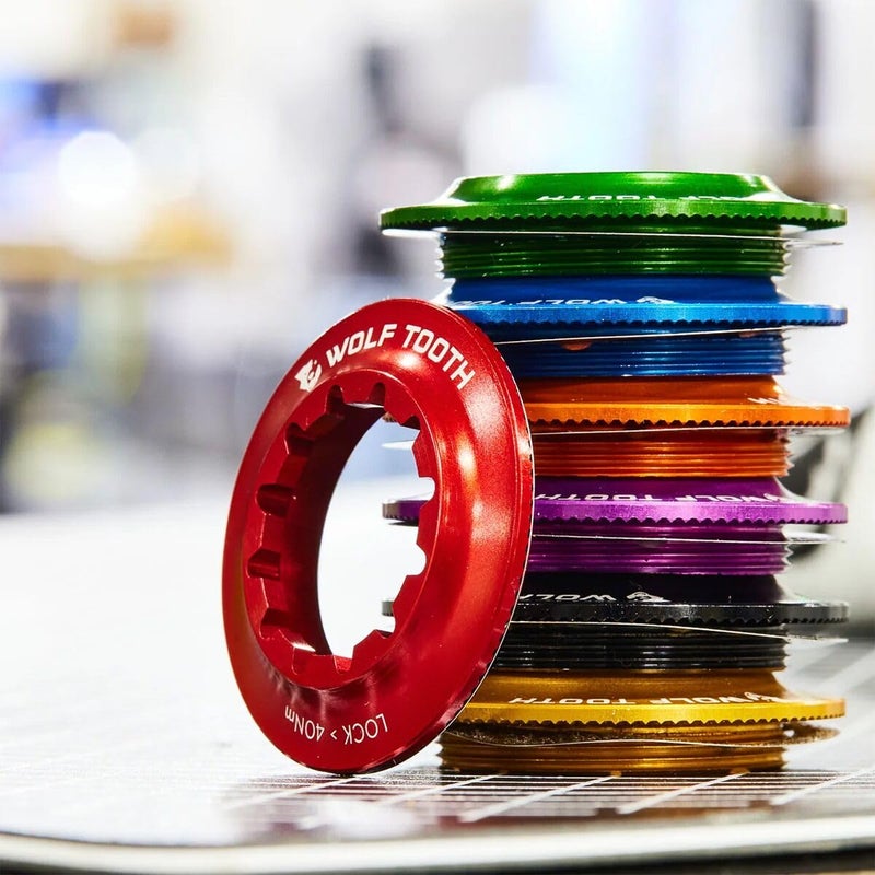 Wolf Tooth Centerlock Rotor Lockring â€“ Internal Spline Orange - Image 4