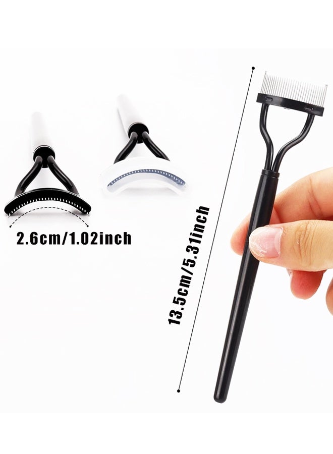 2 قطعة من أداة فصل الرموش، فرشاة ماسكارا، مشط فاصل الرموش، مشط تحديد الرموش لتمشيط وفصل الرموش - Image 2