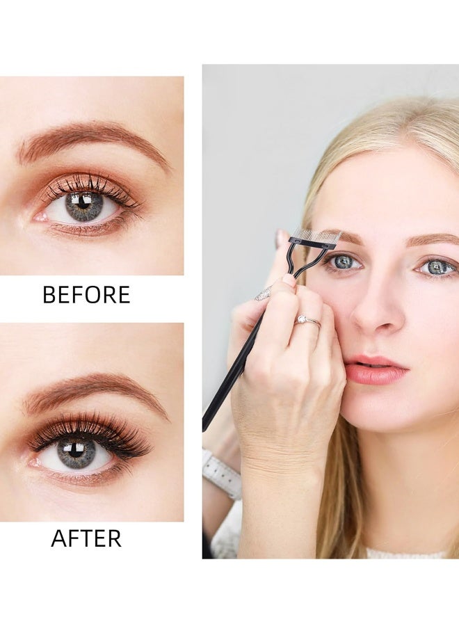 2 قطعة من أداة فصل الرموش، فرشاة ماسكارا، مشط فاصل الرموش، مشط تحديد الرموش لتمشيط وفصل الرموش - Image 3