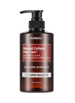 KUNDAL KUNDAL Natural Caffeine Scalp Shampoo [Cherry Blossom] Korean Hair Care, Biotin Infused, Deep Cleansing, Scalp Care, For Thinning Hair, All Hair Types, For Men and Women 16.9Fl Oz  - Image 1